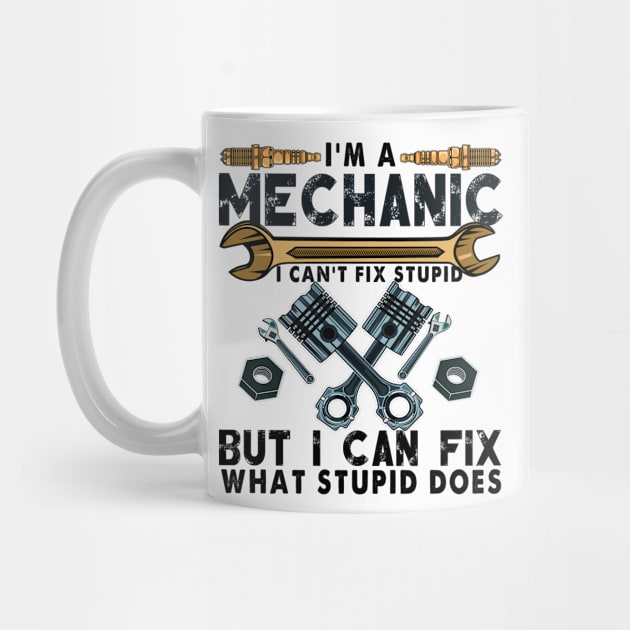 Funny Mechanic For Men Dad Car Auto Diesel Automobile Garage by The Design Catalyst